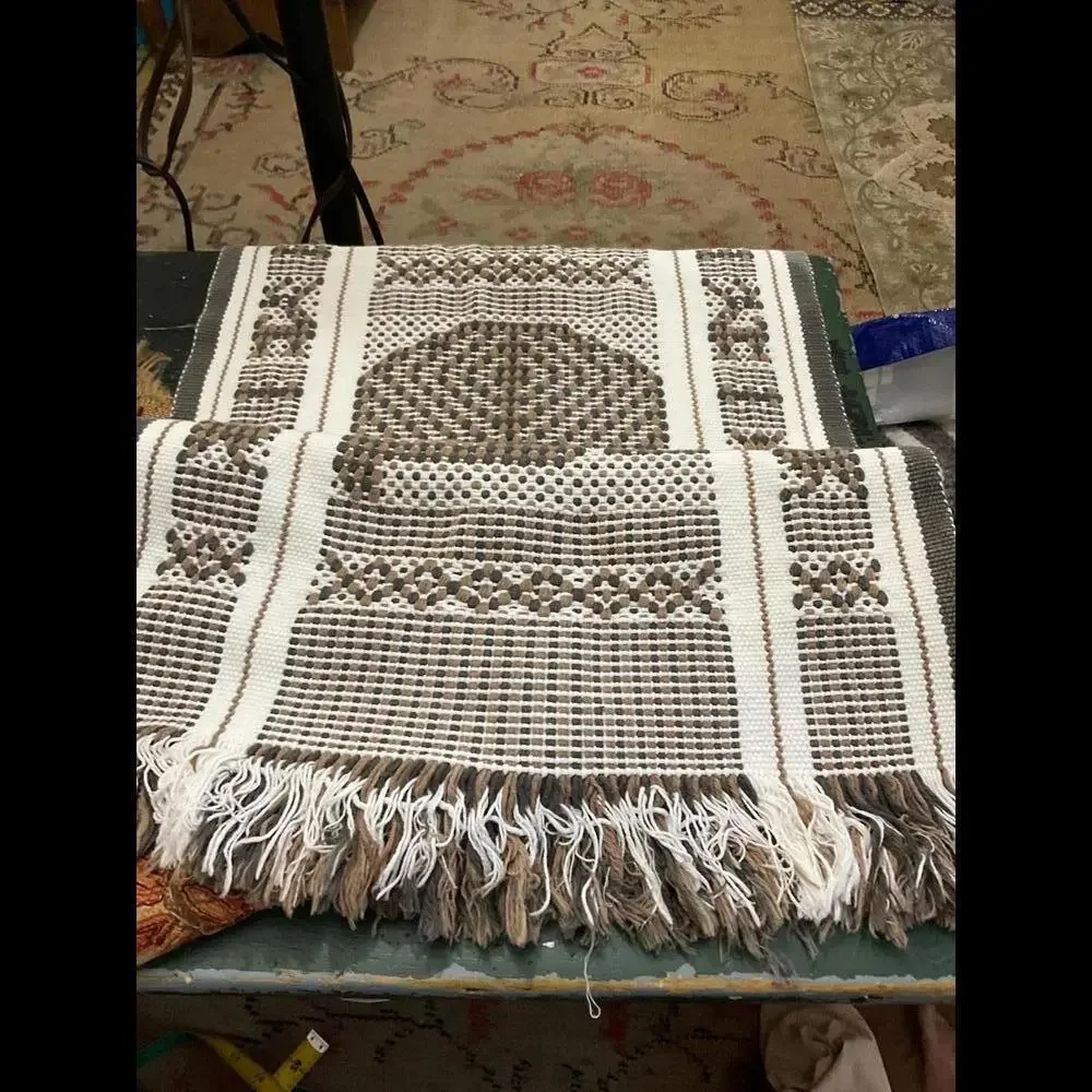 Handcrafted Owl / Animal Design Woven Table Runner
